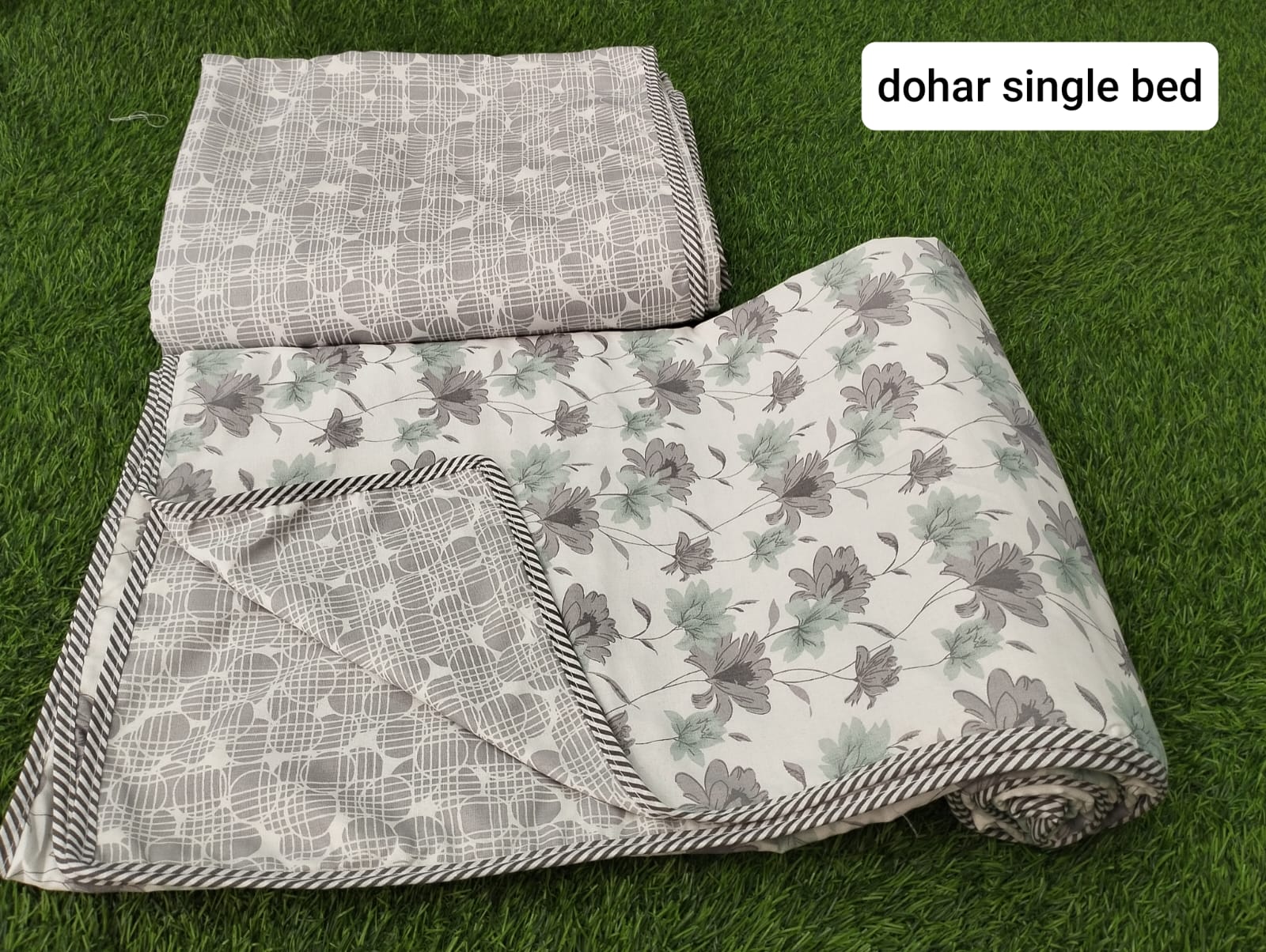 Soft Comfort Single Comforter, 200 GSM, Micro Polyester, White Frost